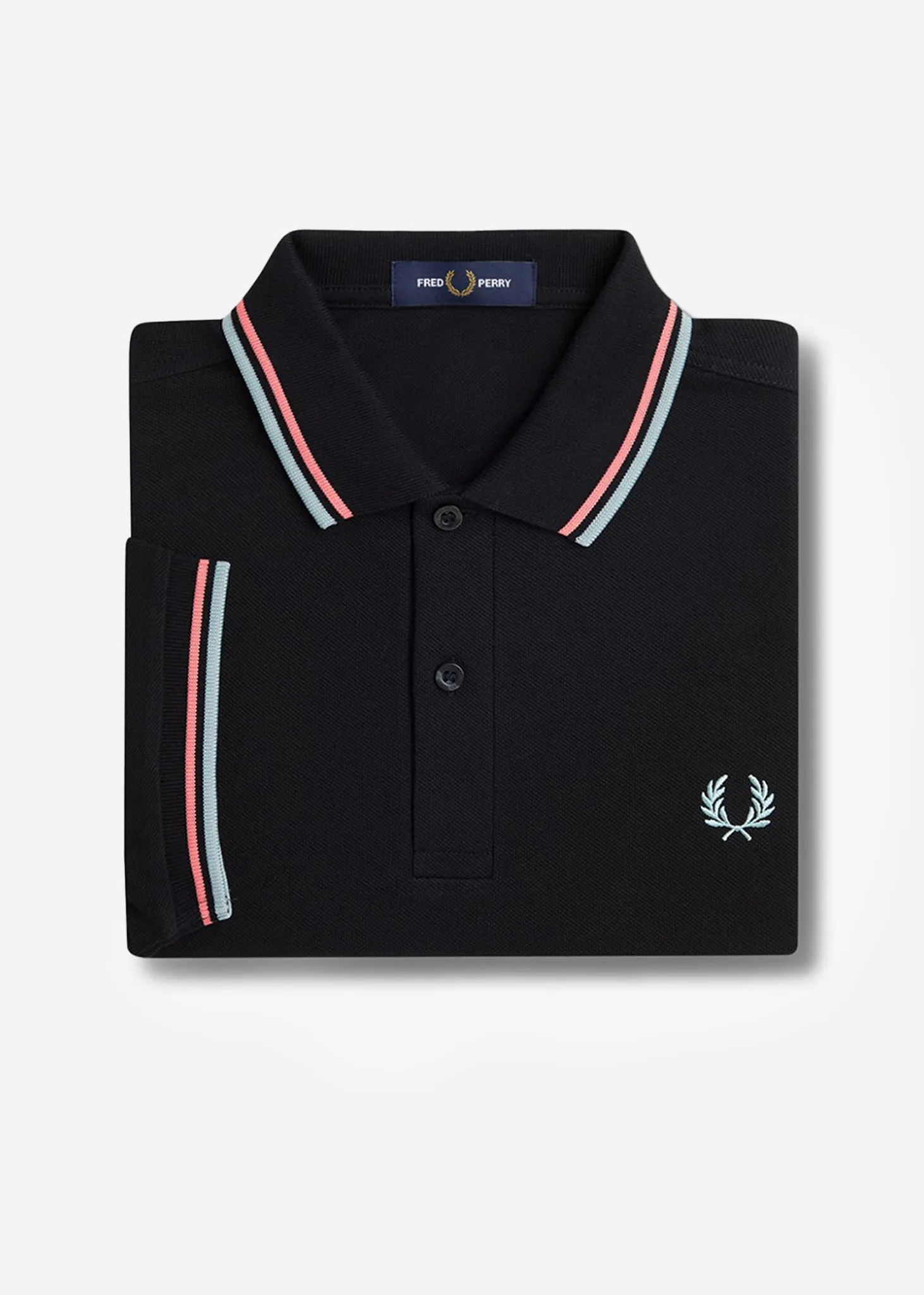 Twin tipped fred perry shirt - black crlhet slvbl