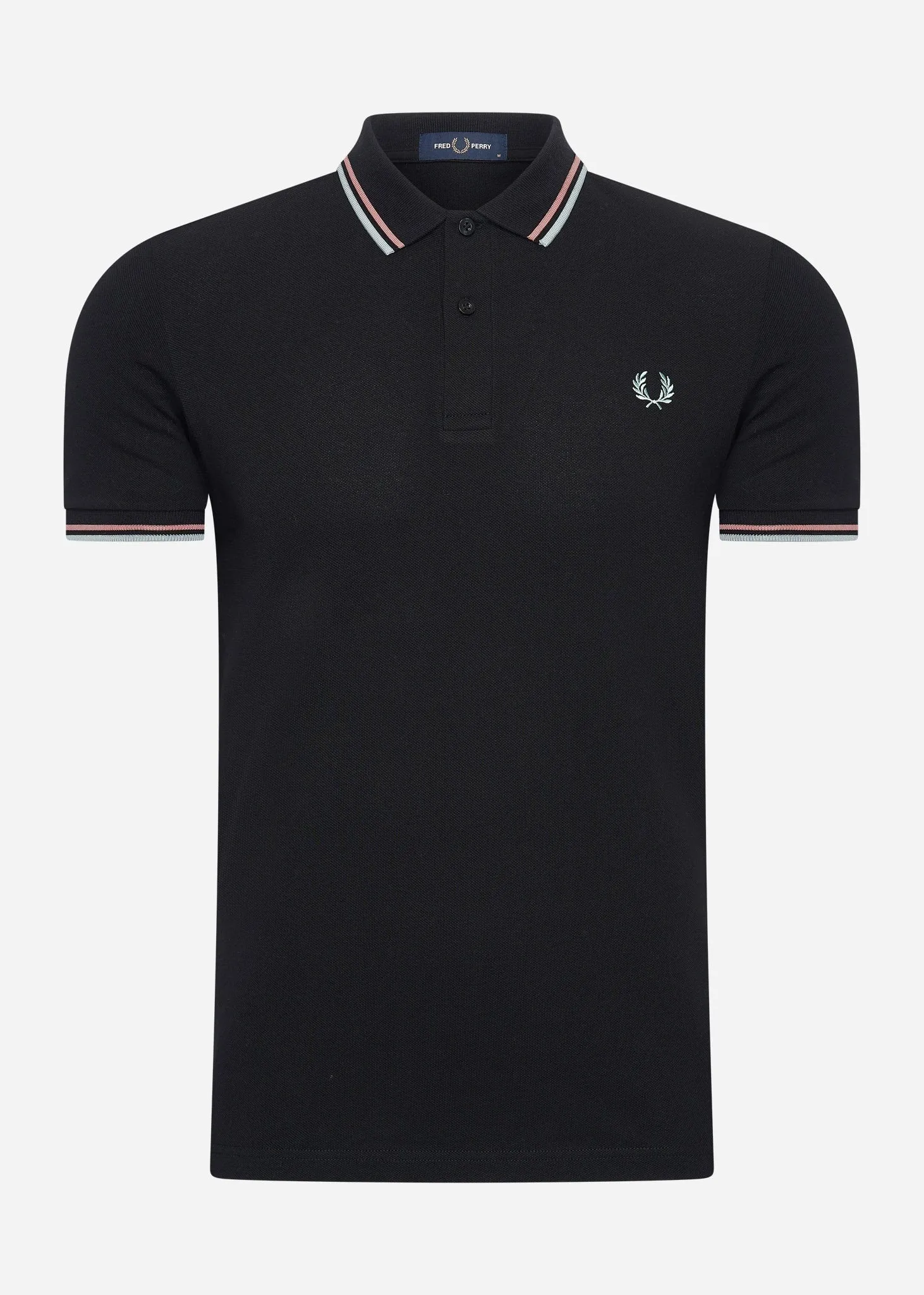 Twin tipped fred perry shirt - black crlhet slvbl