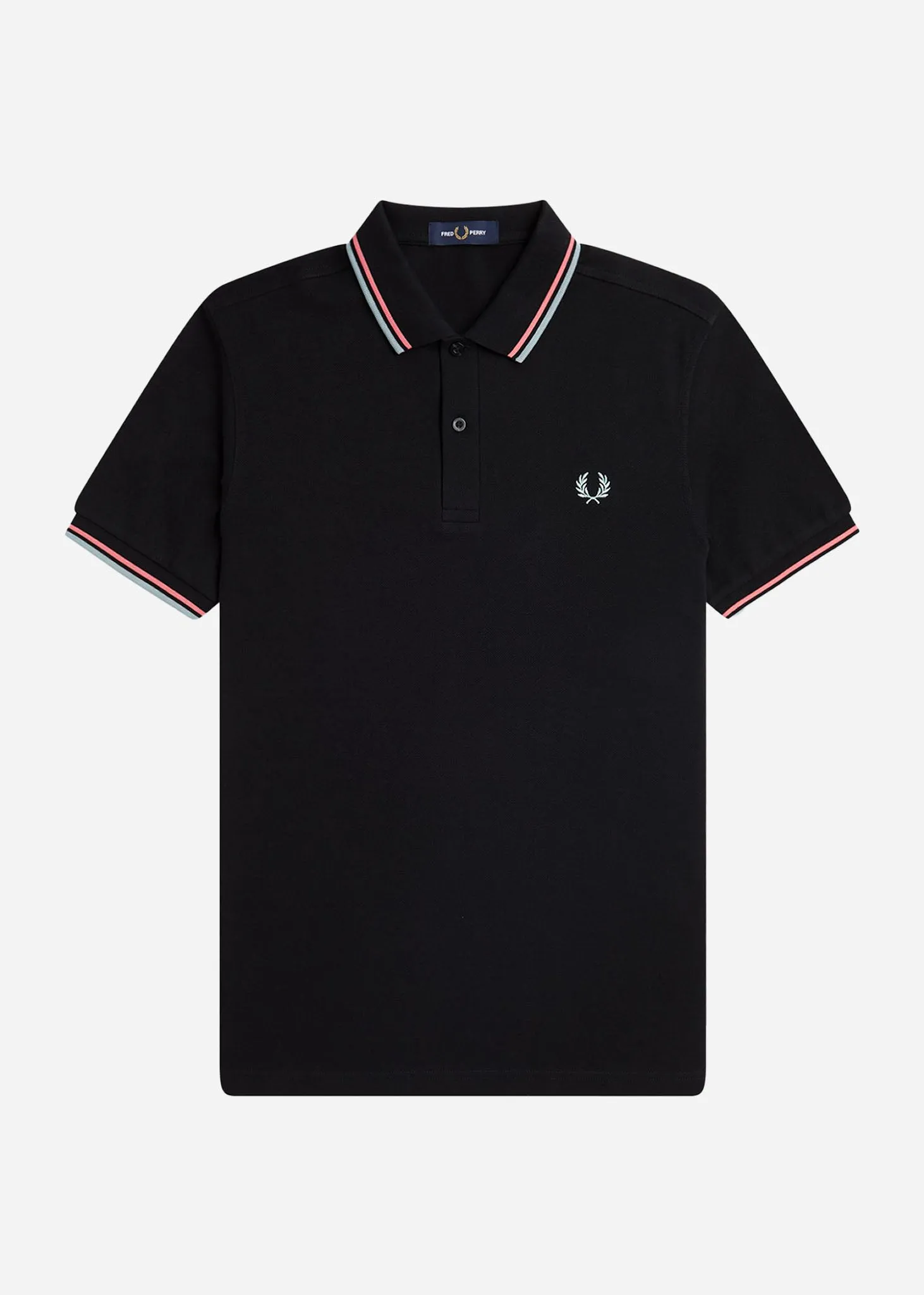 Twin tipped fred perry shirt - black crlhet slvbl
