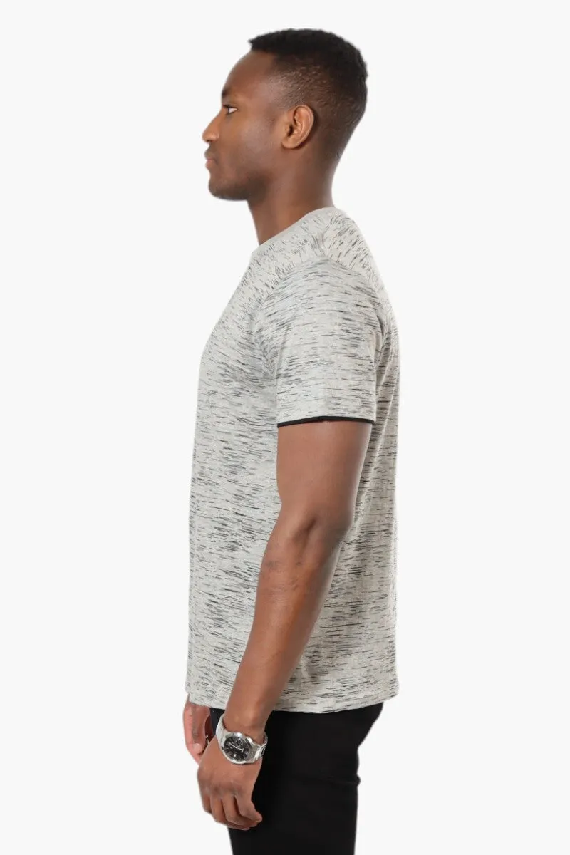 Urbanology Patterned Crewneck Tee - Grey