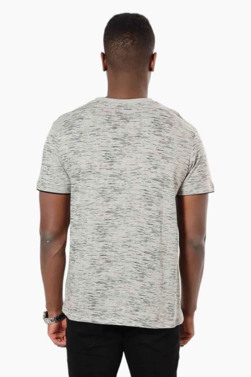 Urbanology Patterned Crewneck Tee - Grey