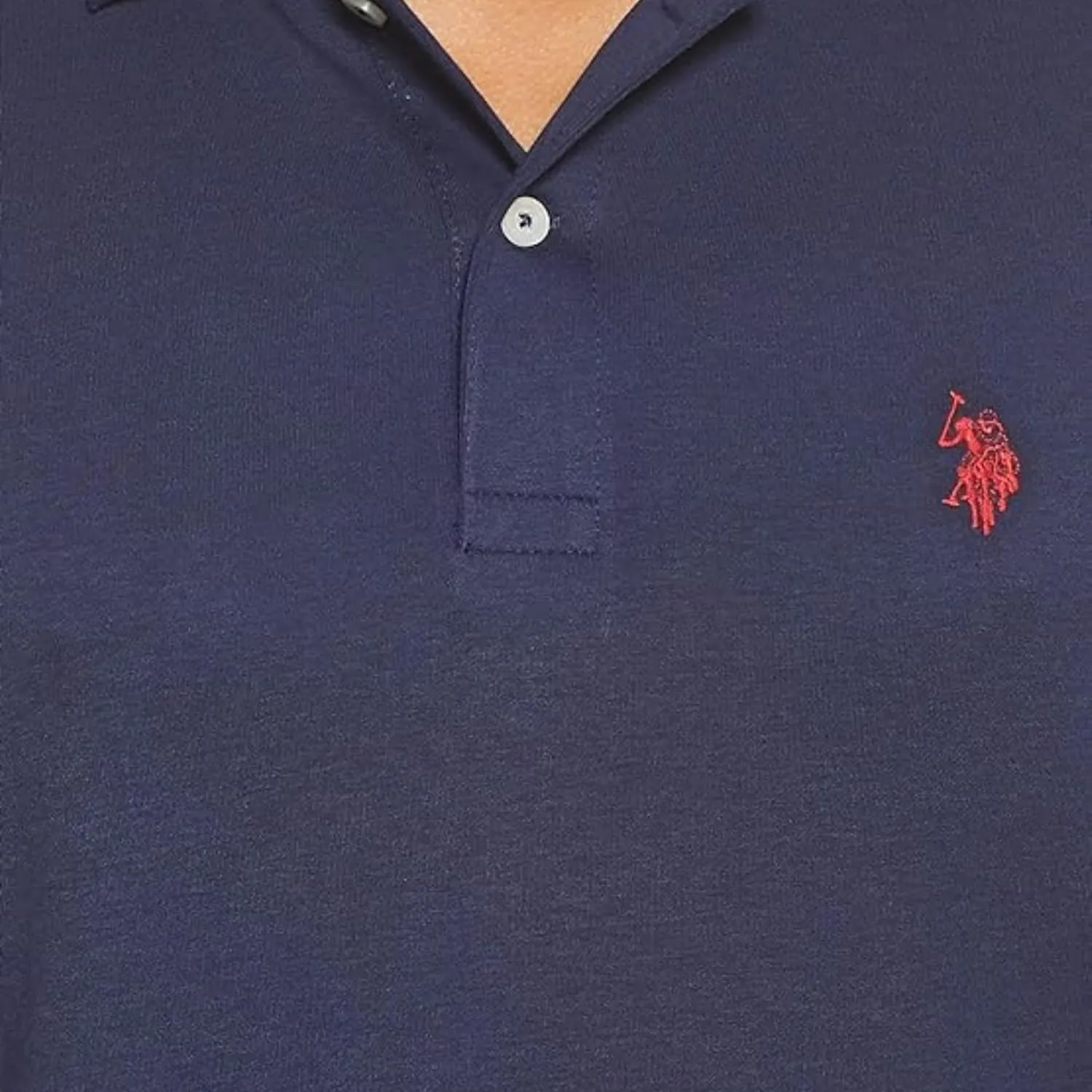 U.S. Polo Assn. Men's Solid Short Sleeve Interlock Polo Shirt, Golf Shirts for Men, Business Casual Polos