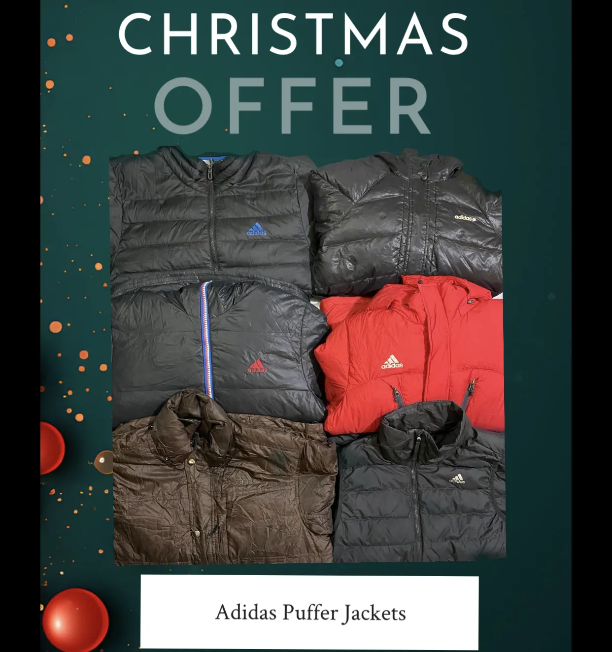 Vintage Adidas Puffer Jackets 20 pieces