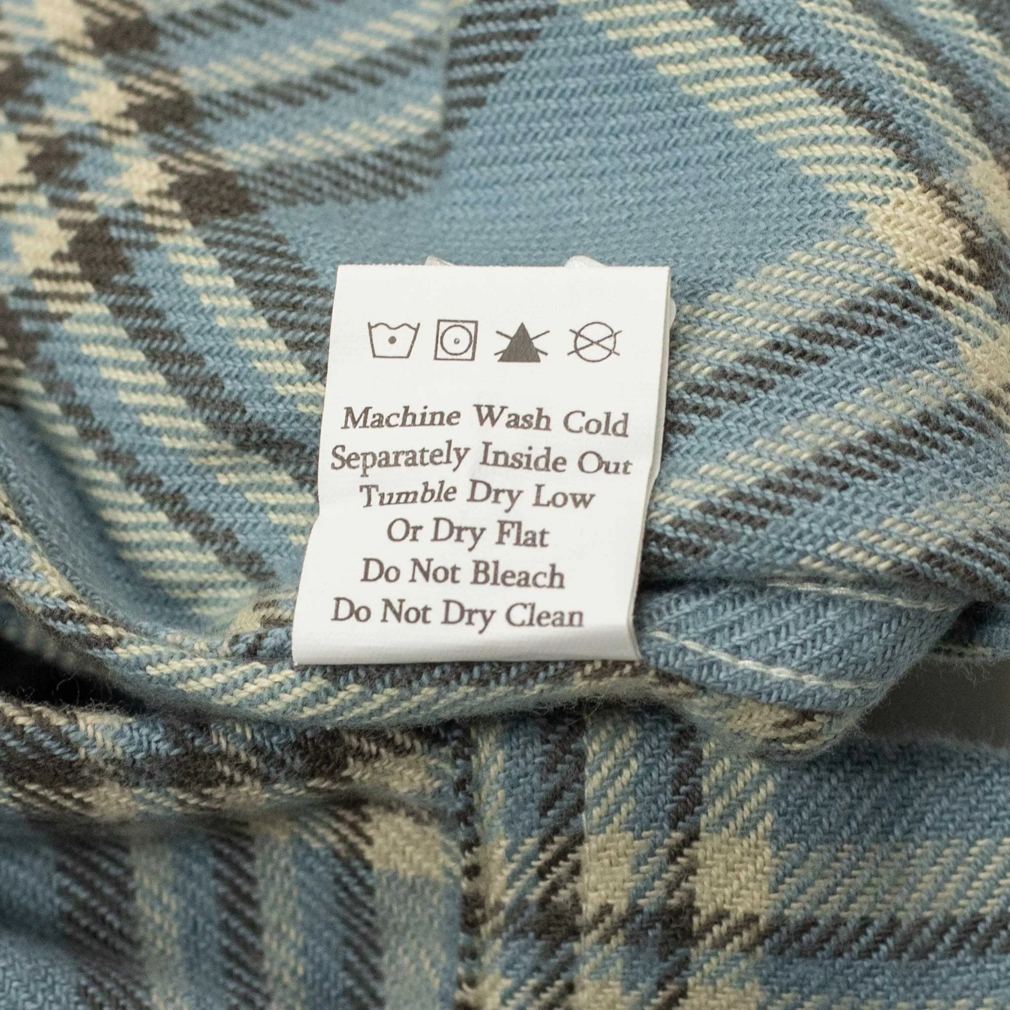Washed flannel pearlsnap shirt in Rogue River plaid cotton