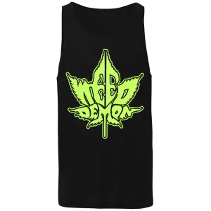 Weed Demon - Green Logo Tank Top - Black