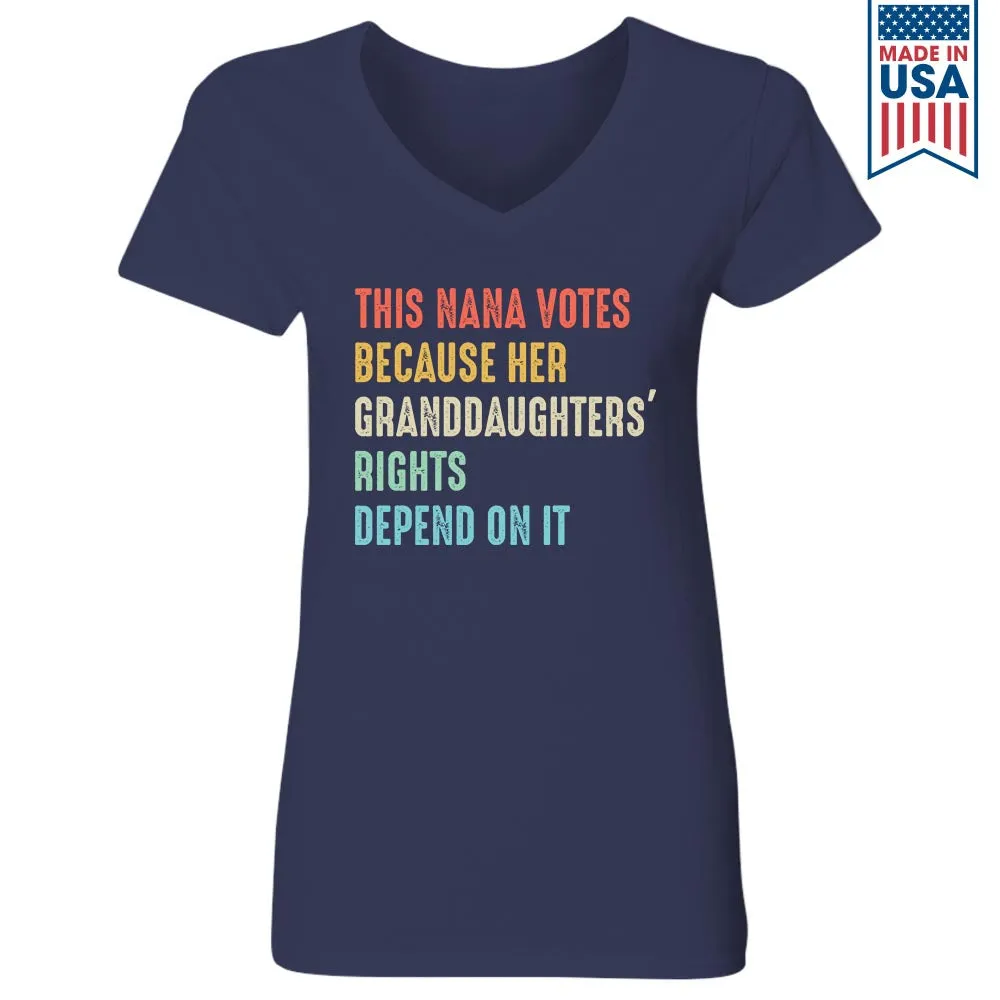 Women's V-neck T-shirt TSVB528