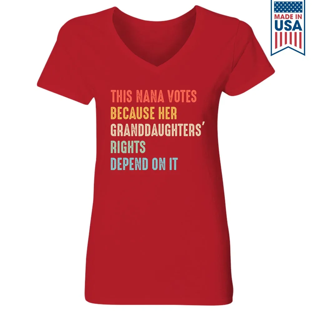 Women's V-neck T-shirt TSVB528