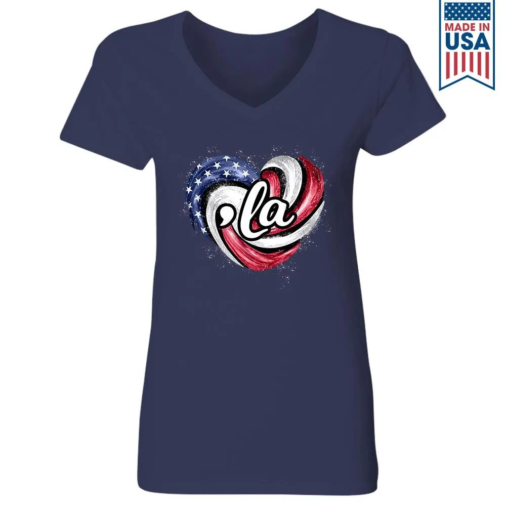 Women's V-neck T-shirt TSVB702