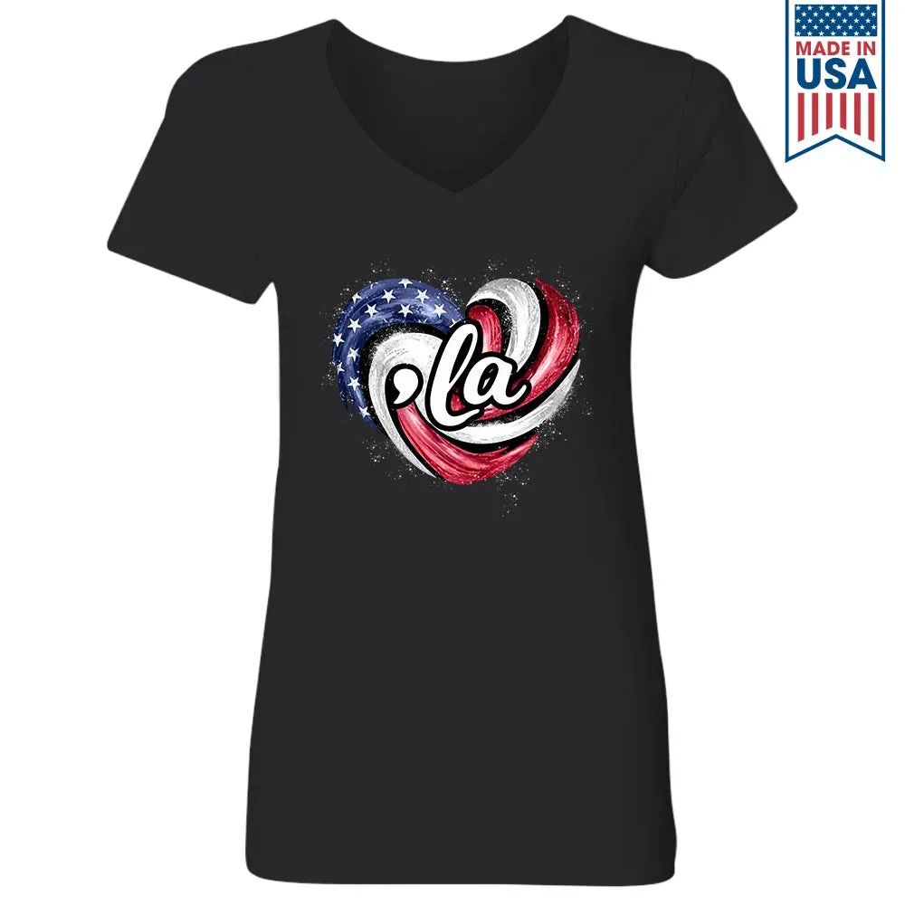 Women's V-neck T-shirt TSVB702