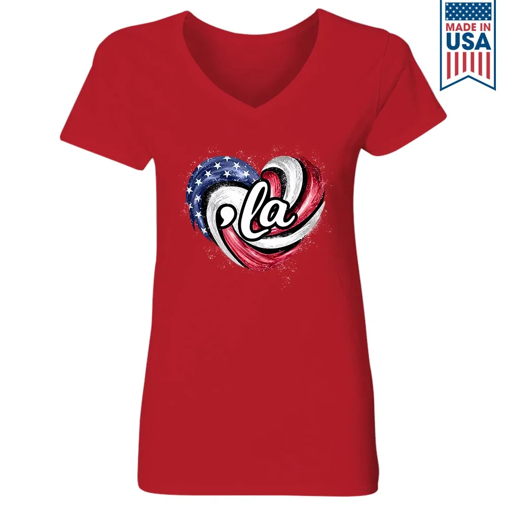 Women's V-neck T-shirt TSVB702