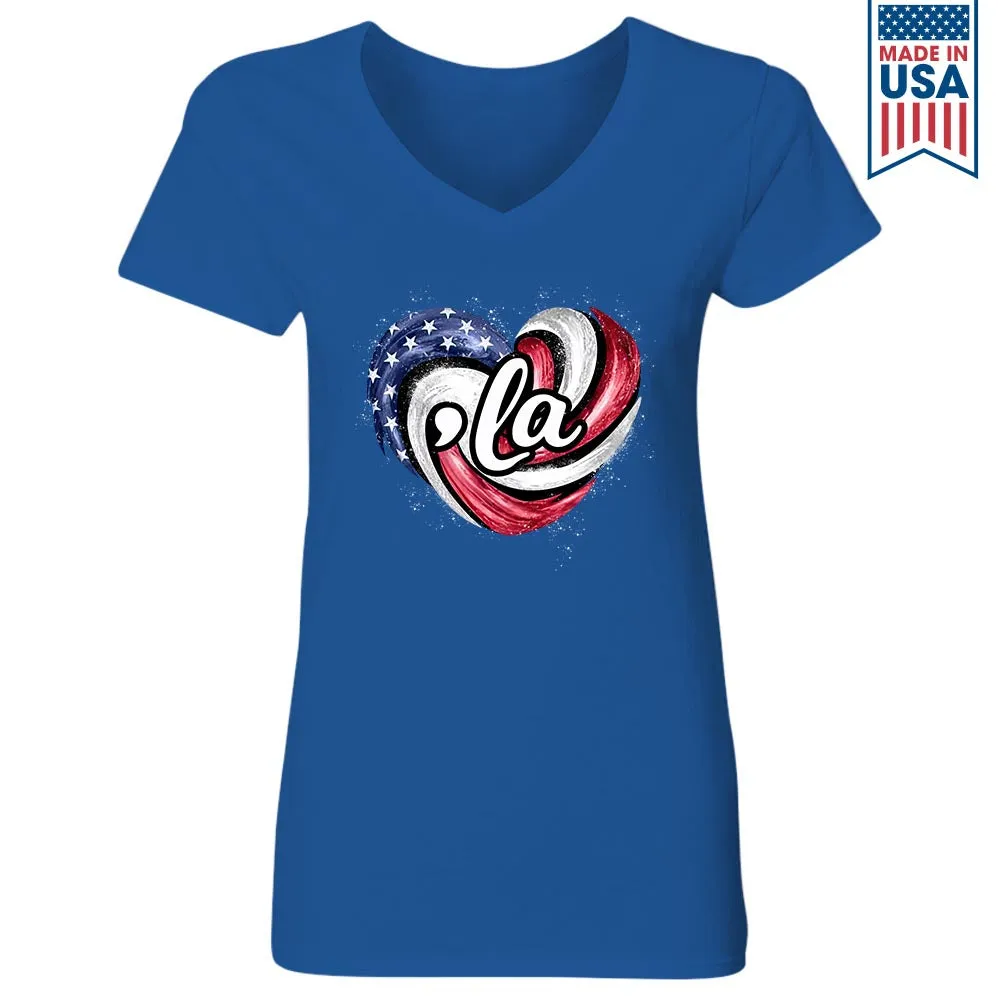 Women's V-neck T-shirt TSVB702