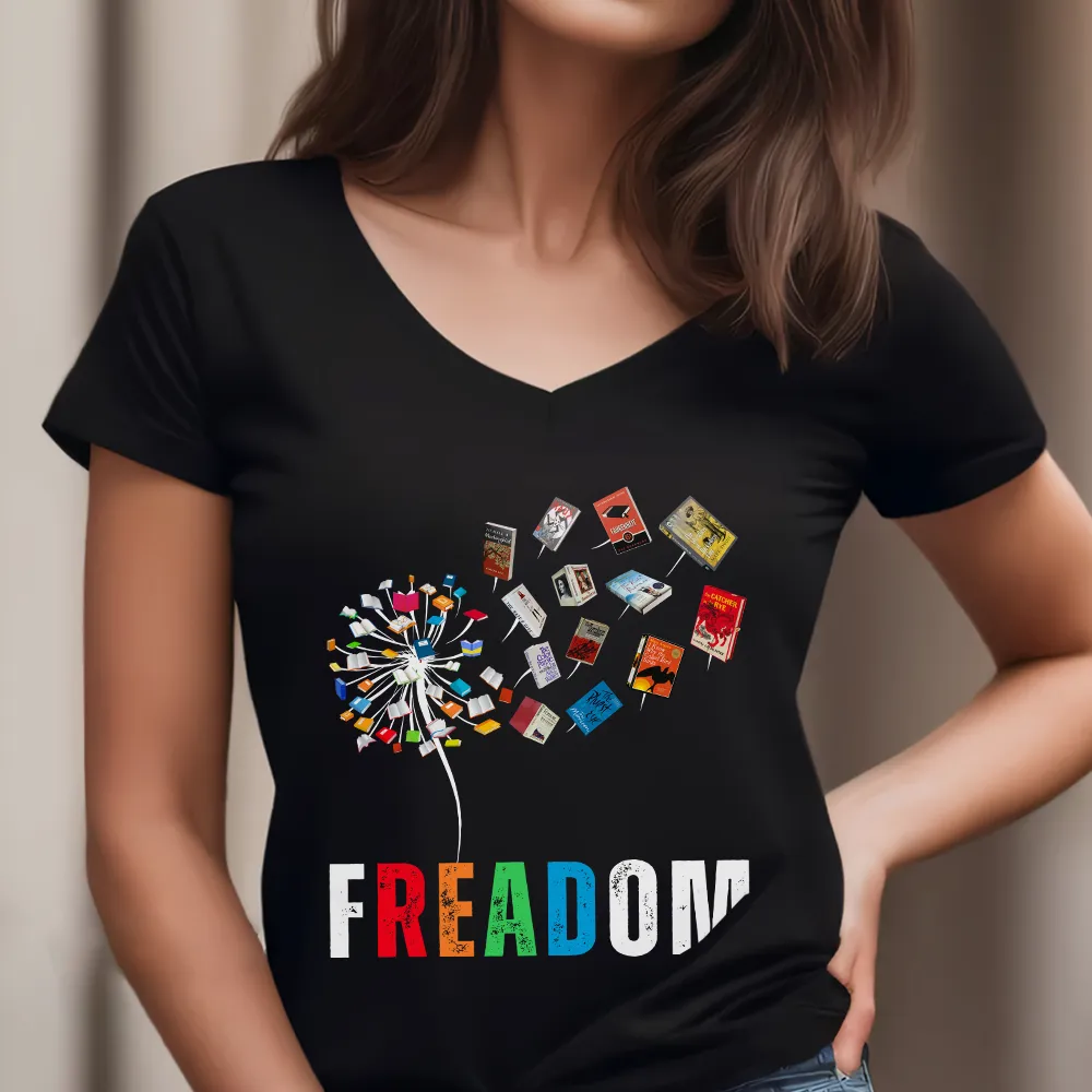 Women's V-neck T-shirt TSVB722