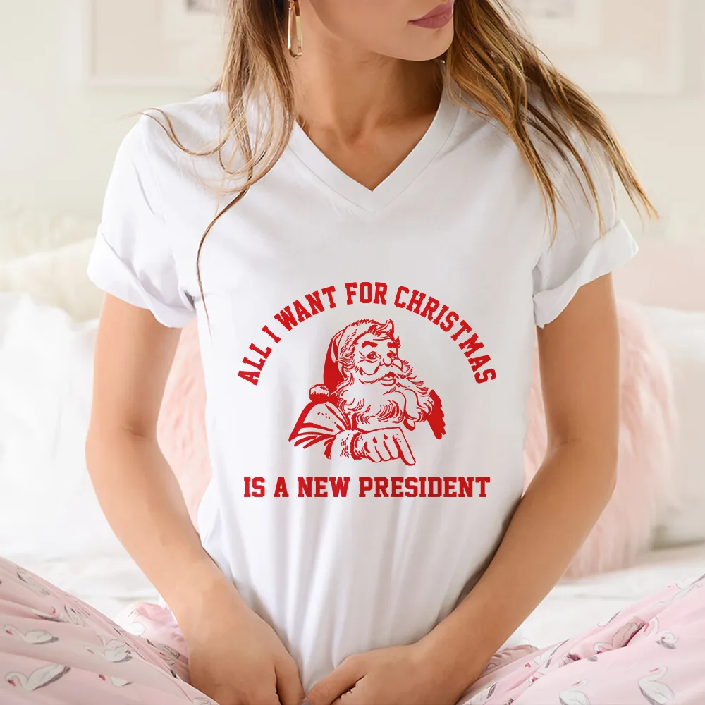 Women's V-neck T-shirt TSVW709