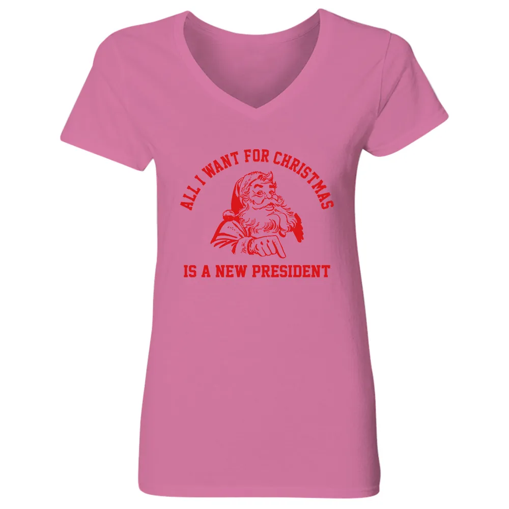 Women's V-neck T-shirt TSVW709