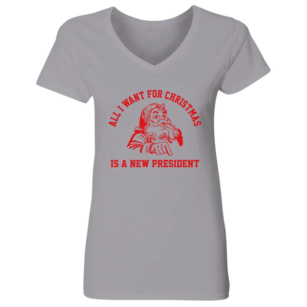 Women's V-neck T-shirt TSVW709