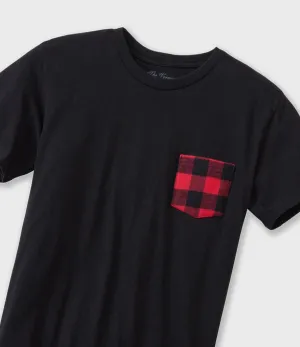 Youth Short Sleeve Pocket T-Shirt - Red Buffalo