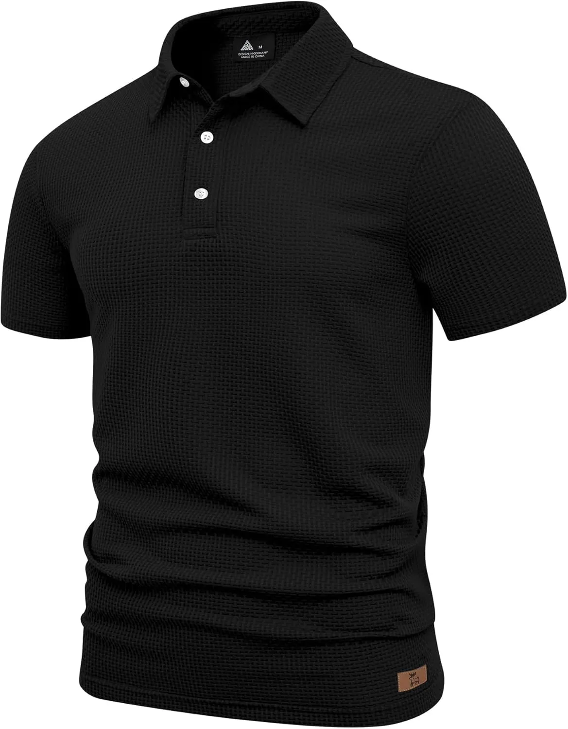 ZITY Mens Polo Shirts Short Sleeve Athletic Golf Polos Moisture Wicking Casual Polo Shirts for Men Jacquard Collared T Shirts